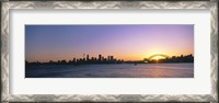Framed Sunset Over the Bridge, Sydney, Australia