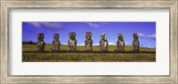 Framed Moai Easter Island Chile