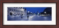 Framed Hotel de Ville & Notre Dame Cathedral Paris France