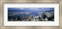 Framed Hong Kong with Cloudy Sky, China