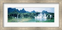 Framed Detian Waterfall, Guangxi Province, China