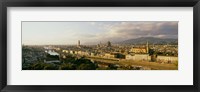 Framed Duomo & Arno River Florence Italy