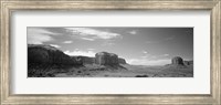 Framed Rock formations on the landscape, Monument Valley, Arizona, USA
