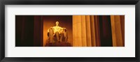 Framed Night, Lincoln Memorial, Washington DC, District Of Columbia, USA