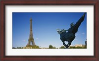 Framed Low angle view of a tower, Eiffel Tower, Paris, France