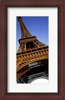 Framed Low angle view of a tower, Eiffel Tower, Paris, Ile-de-France, France