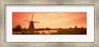 Framed Windmill, Kinderdigk, Netherlands