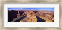 Framed Muleshoe Bend at a river, Colorado River, Arizona, USA