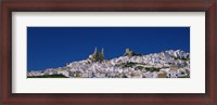 Framed Low angle view of a town, Olvera, One of the White Villages of Andalucia, Cadiz Province, Spain