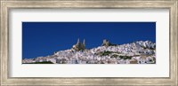 Framed Low angle view of a town, Olvera, One of the White Villages of Andalucia, Cadiz Province, Spain