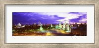 Framed Russia, Moscow, Red Square at night