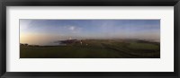 Framed Golf course with a lighthouse in the background, Turnberry, South Ayrshire, Scotland