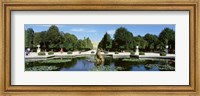 Framed Schonbrunn Palace grounds, Vienna, Austria