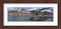 Framed Bridge Over A River, Dom Luis I Bridge, Douro River, Porto, Douro Litoral, Portugal
