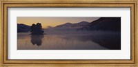 Framed Silhouette of a tree in a lake, Loch Tay, Tayside region, Scotland