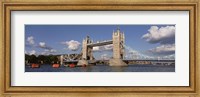 Framed Bridge Over A River, Tower Bridge, Thames River, London, England, United Kingdom