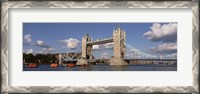 Framed Bridge Over A River, Tower Bridge, Thames River, London, England, United Kingdom