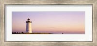 Framed Edgartown Lighthouse, Marthas Vineyard, Massachusetts, USA