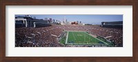 Framed Football, Soldier Field, Chicago, Illinois, USA