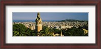 Framed High Angle View of Barcelona, Spain