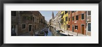 Framed Canal passing through a city, Venice, Italy