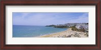Framed High angle view of the beach, Albufeira, Faro, Algarve, Portugal