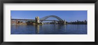 Framed Bridge across the sea, Sydney Harbor Bridge, Sydney, New South Wales, Australia