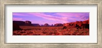 Framed Dawn Sky in Monument Valley, Utah