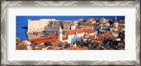 Framed Aerial View, Old Town, Dubrovnik, Croatia