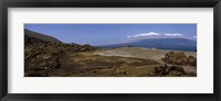 Framed Landscape with ocean in the background, Isabela Island, Galapagos Islands, Ecuador