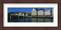 Framed Buildings at the waterfront, Limmat Quai, Zurich, Switzerland