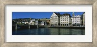 Framed Buildings at the waterfront, Limmat Quai, Zurich, Switzerland