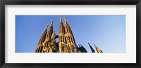 Framed Low angle view of a church, Sagrada Familia, Barcelona, Spain