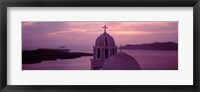 Framed Silhouette Of A Church, Santorini Church, Greece