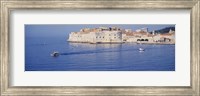 Framed Two boats in the sea, Dubrovnik, Croatia