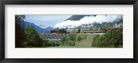 Framed Train on a bridge, Bohinjska Bistrica, Slovenia
