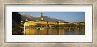 Framed Town At The Waterfront, Ascona, Ticino, Switzerland