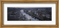 Framed High angle view of a city, Dublin, Leinster Province, Republic of Ireland