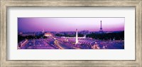 Framed Dusk Place de la Concorde Paris France