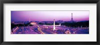 Framed Dusk Place de la Concorde Paris France