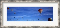 Framed Low angle view of hot air balloons, Albuquerque, New Mexico, USA