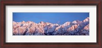 Framed Snow Mt Whitney CA USA