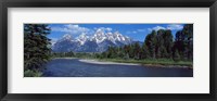 Framed Snake River & Grand Teton WY USA