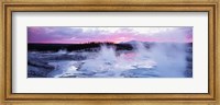 Framed Sunset, Norris Geyser Basin, Wyoming, USA