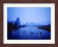 Framed Night Fishing Guilin China