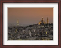 Framed Eiffel Tower Sacred Heart Paris France