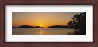 Framed Refection of sun in water, Everglades National Park, Miami, Florida, USA