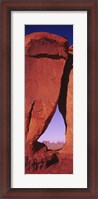 Framed Natural arch at a desert, Teardrop Arch, Monument Valley Tribal Park, Monument Valley, Utah, USA