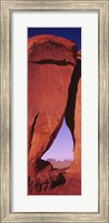 Framed Natural arch at a desert, Teardrop Arch, Monument Valley Tribal Park, Monument Valley, Utah, USA