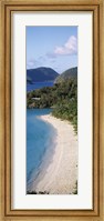 Framed High angle view of a coastline, Trunk Bay, St. John, US Virgin Islands